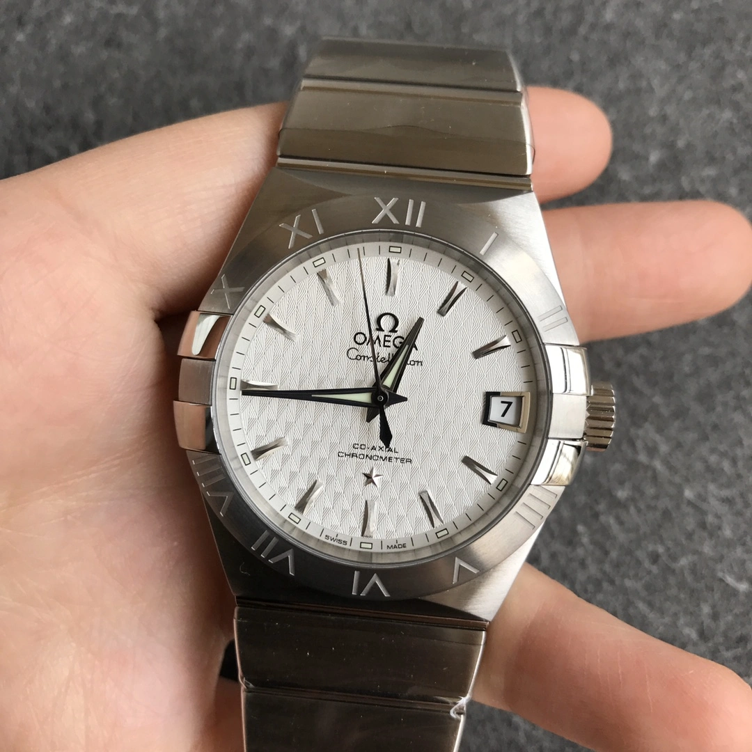 Timeless CBD Factory Omega Constellation Co-Axial 38mm Silver Textured Dial (123.10.38.21.02.001) 1:1 Super Clone – DD8500 Movement 317